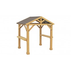 Yardistry Meridian Backyard Grilling Pavilion - Natural Cedar (YM11931COM)