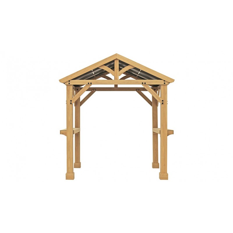 Yardistry Meridian Backyard Grilling Pavilion - Natural Cedar (YM11931COM)