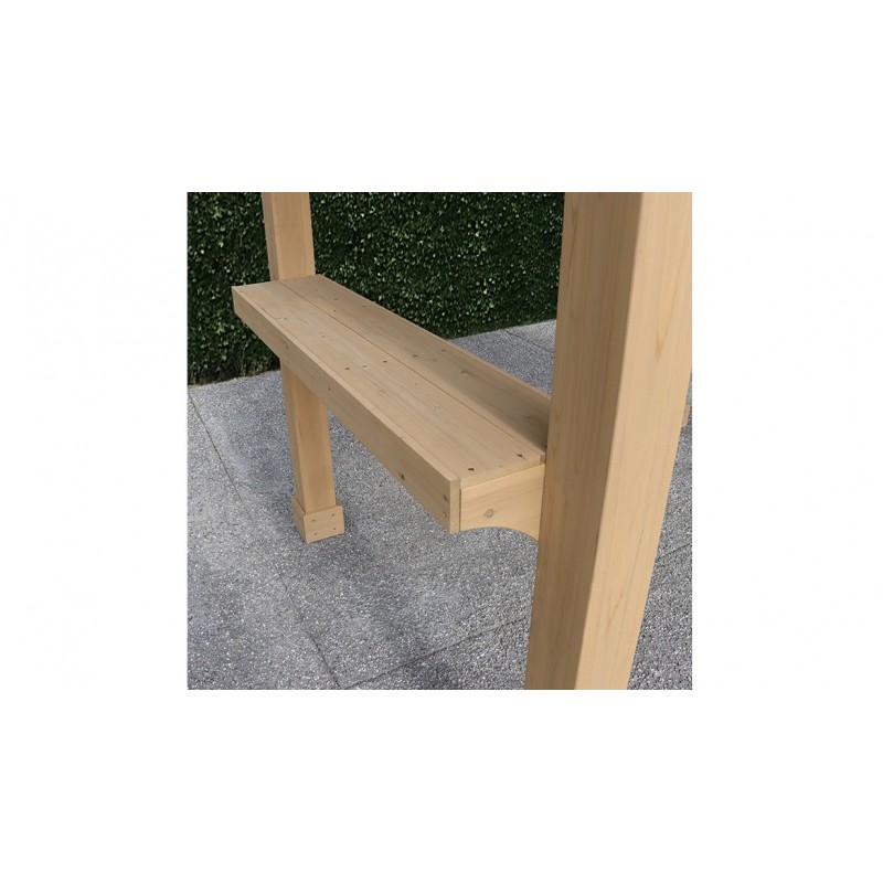 Yardistry Meridian Backyard Grilling Pavilion - Natural Cedar (YM11931COM)