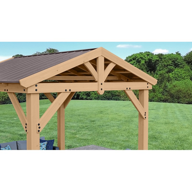 Yardistry Meridian 10x10 Pavilion Kit - Natural Cedar (YM11909COM)