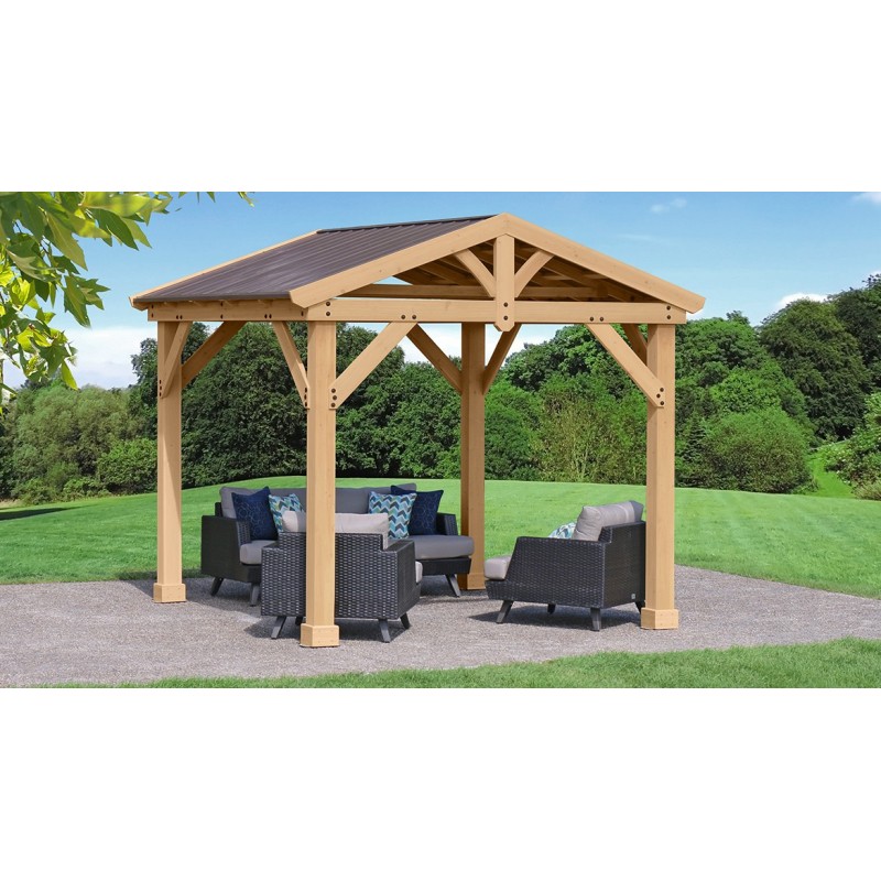 Yardistry Meridian 10x10 Pavilion Kit - Natural Cedar (YM11909COM)