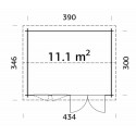 Palmako 13x10 Iris Cabin (FR44-4132-2)