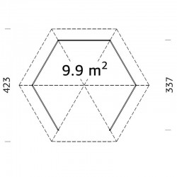 Palmako 11x11 Betty  Spruce Wood Gazebo Kit (PA-3333)