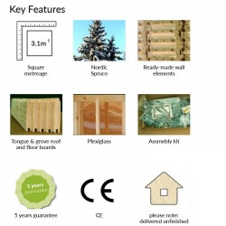 Palmako 7x6 Harry Playhouse Kit (EL16-2022)