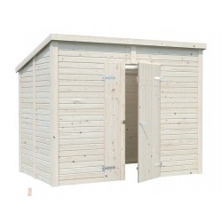 Palmako 9x6 Leif Wood Shed Kit with Double Doors (EL16-2717)