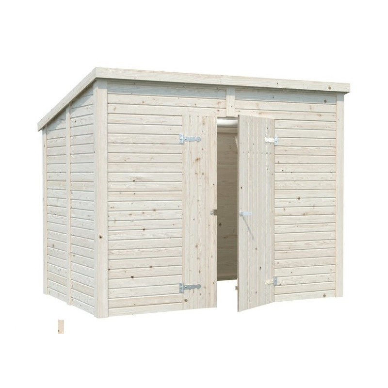 Palmako 9x6 Leif Wood Shed Kit with Double Doors (EL16-2717)