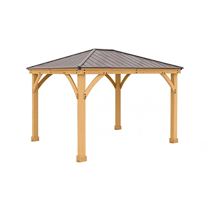 Yardistry Meridian 10x12 Wood Gazebo Kit (YM11824COM)