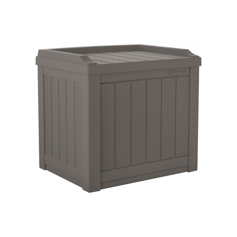 Suncast 22 Gallon Outdoor Box with Storage Seat - Stoney (SS601ST)
