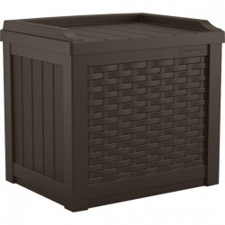 Suncast 22 Gallon Outdoor Box with Storage Seat - Java (SSW600J)