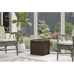 Suncast 22 Gallon Outdoor Box with Storage Seat - Java (SSW600J)