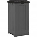 Suncast 36-39 Gallon Wicker Garbage Container - Peppercorn (GH3900)