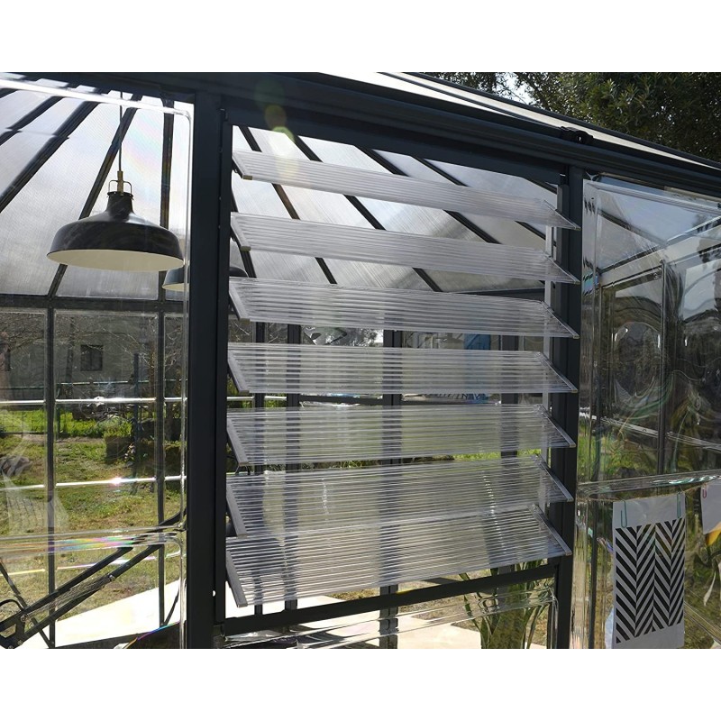 Palram - Canopia 10x12 Oasis Hex Greenhouse Kit - Gray (HG6005)