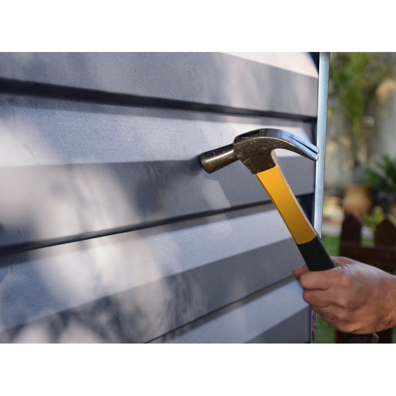 Palram - Canopia 6x12 Skylight Shed with Floor - Gray (HG9612GY)