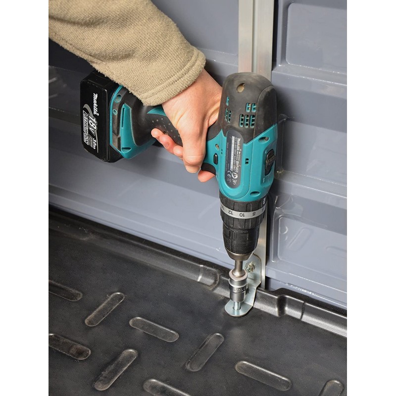 Palram - Canopia 6x12 Skylight Shed with Floor - Gray (HG9612GY)