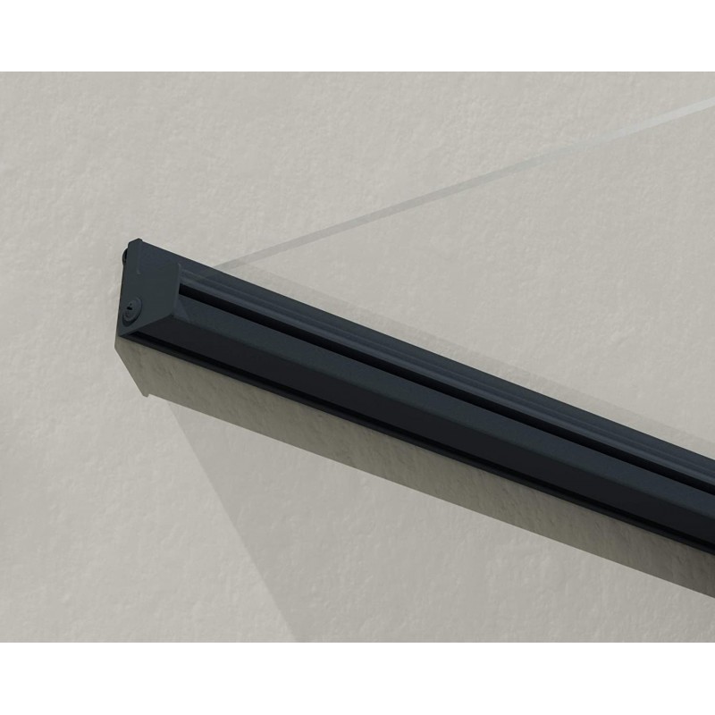 Palram - Canopia 5x3 Bremen 1500  Awning - Gray/Clear (HG9588)