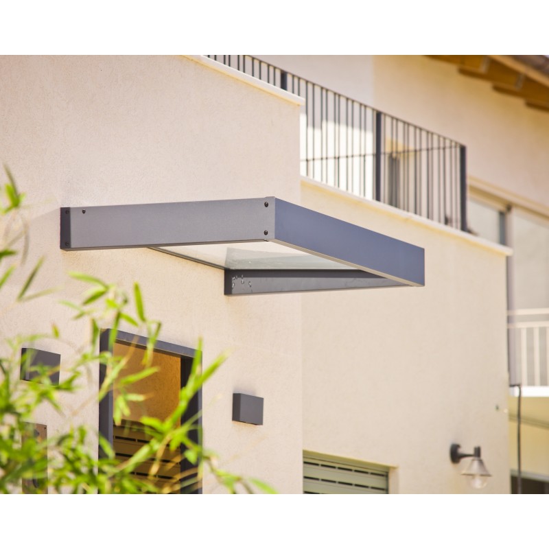 Palram - Canopia 7x3 Sophia 2150 Awning - Gray/Clear (HG9546)