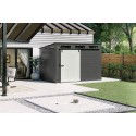 Suncast Modernist 10x7 Storage Shed with Floor - Peppercorn/Black (BMS9000)