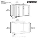 Lifetime 75 Cubic Feet Horizontal Storage Shed (60341) Lifetime 75 Cubic Feet Horizontal Storage Shed (60341)
