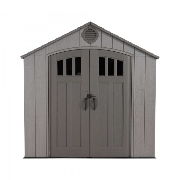 Lifetime 8x7.5 Rough Cut Backyard Storage Shed with Floor (60370)