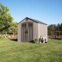 Lifetime 8x7.5 Rough Cut Backyard Storage Shed with Floor (60370)