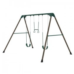 Lifetime Metal Swing Set with Trapeze - Earthtone (91137)