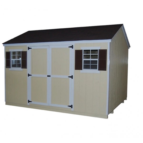 Little Cottage Co. Value Workshop 8x16 Wood Shed Kit (8x16 VWS-WPC)
