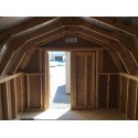Little Cottage Co. 8x14 Gambrel Barn Wood Shed Kit w/ 4' Sidewalls (8x14 VGB-4-WPC)