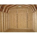 Little Cottage Co. 8x8 Gambrel Barn Wood Shed Kit w/ 6' Sidewalls (8x8 VGB-6-WPC)