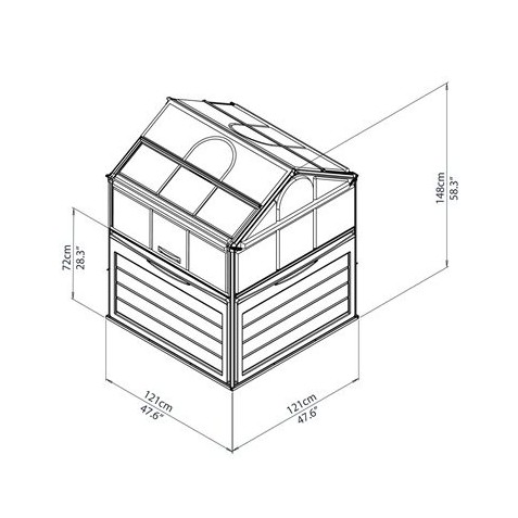 Palram Plant Inn Greenhouse Kit (HG3320)