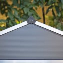 Palram  - Canopia 6x12 Rubicon Shed with Floor - Dark Grey (HG9712GY)