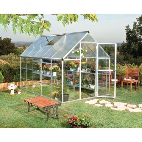 Palram 6'x10' Hybrid Greenhouse Kit - Silver (HG5510)