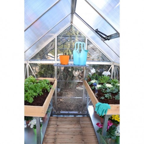 Palram 6'x10' Hybrid Greenhouse Kit - Silver (HG5510)