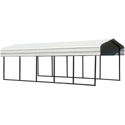 Arrow Steel 10x24x7 Carport Kit - Eggshell White (CPH102407)