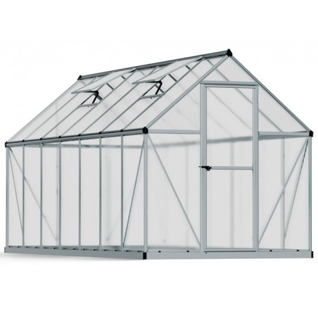 Palram – Canopia 6x14 Mythos Hobby Greenhouse Kit - Silver (HG5014)