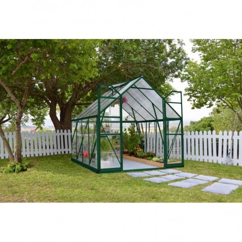 Palram 8'x8' Balance Hobby Greenhouse Kit - Green (HG6108G)