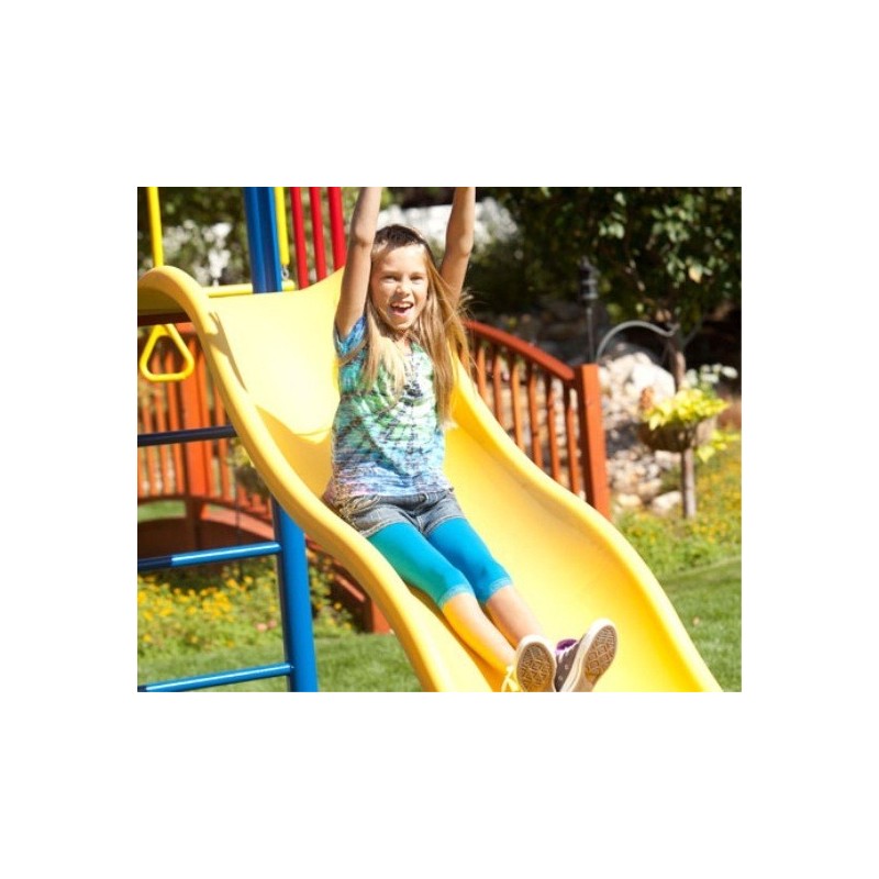 Lifetime Big Stuff Deluxe Double Slide Swing Set - Primary Colors (91087)