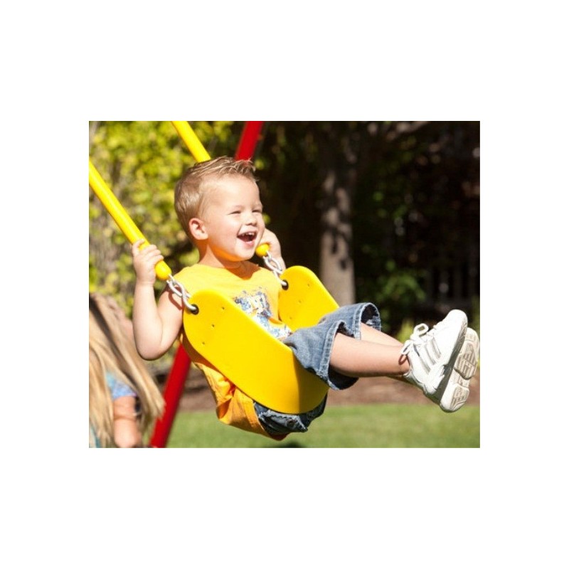 Lifetime Big Stuff Deluxe Double Slide Swing Set - Primary Colors (91087)