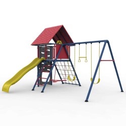 Lifetime Multi-Color Big Stuff Swing set w/ Clubhouse - Primary (91086)