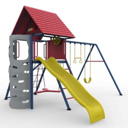 Lifetime Multi-Color Big Stuff Swing set w/ Clubhouse - Primary (91086)