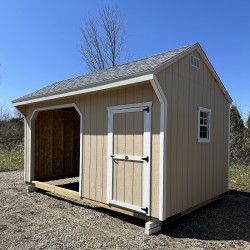Little Cottage Company Value 10X16 Animal RUN-IN SHELTER w/ Tack Room (10x16 VAR-IShelter-WPC)
