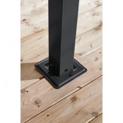 Sojag Pompano 10x10 Aluminum Wall Gazebo Kit - Charcoal (500-9167542)