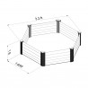 Absco Organic Garden Co Hex Garden Bed (AB1302) Absco Organic Garden Co Hex Garden Bed (AB1302)