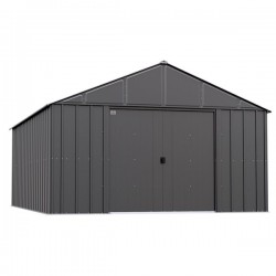 Arrow Classic Steel Storage Shed 12x17 Charcoal (CLG1217CC)
