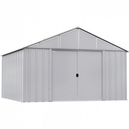 Arrow Classic Steel Storage Shed 12x17 Flute Grey (CLG1217FG)