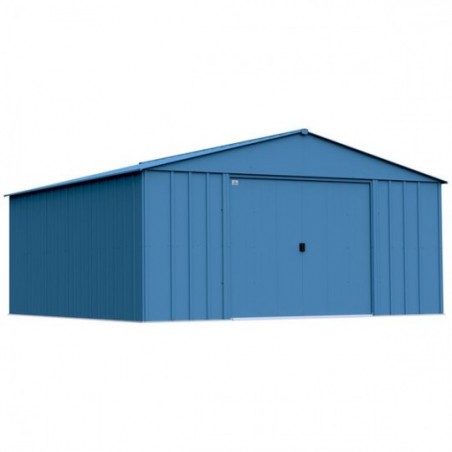 Arrow Classic Steel Storage Shed 14x14- Blue Grey (CLG1414BG)