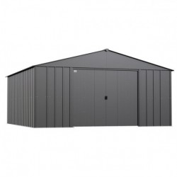 Arrow Classic Steel Storage Shed 14x14 Charcoal (CLG1414CC)