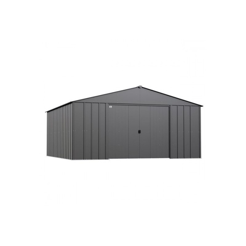 Arrow Classic Steel Storage Shed 14x14 Charcoal (CLG1414CC)