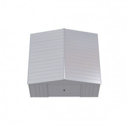 Arrow Classic Steel Storage Shed 14x14 Flute Grey (CLG1414FG)