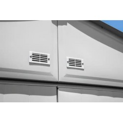 Arrow Select Steel Storage Shed 12x12- Flute Grey (SCG1212FG)