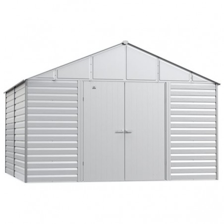 Arrow Select Steel Storage Shed 12x12- Flute Grey (SCG1212FG)